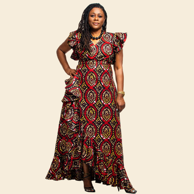 Tica maxi wrap dress
