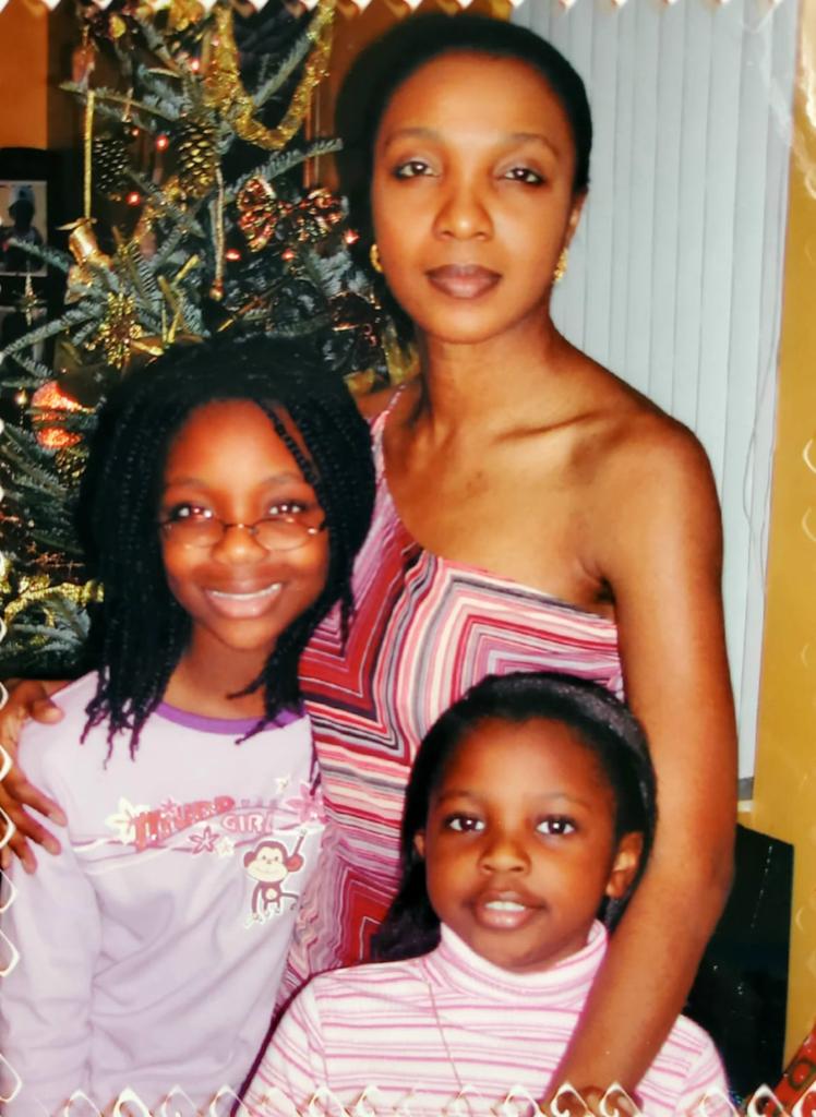 Gina Lasseur, owner of Anika Jasmine, with her two daughters when they were young. 